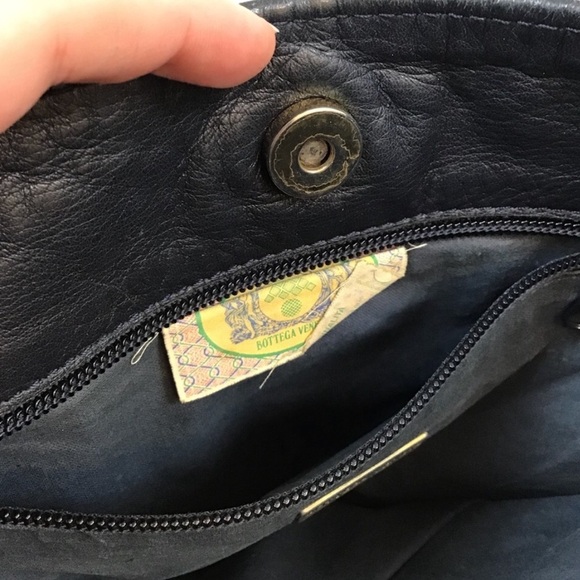 Bottega Veneta Bag Handbag Woven VTG Gold Purse - Picture 3 of 8